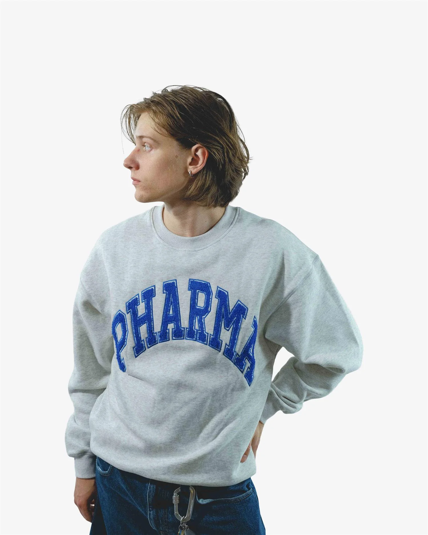VARSITY CREW - GREY/BLUE - Image 7