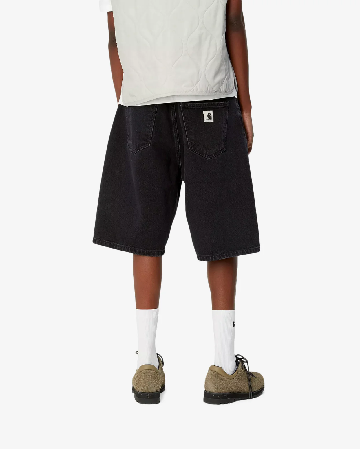 W' BRANDON SHORT - BLACK STONE WASHED - Image 4