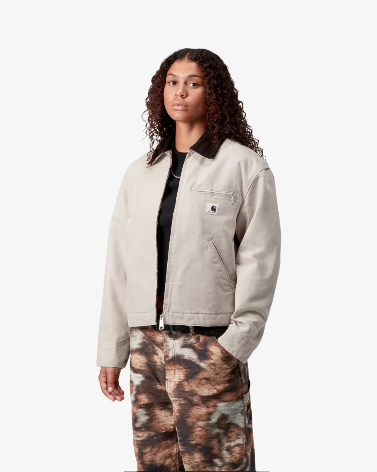 W' OG DETROIT JACKET - FLEUR DE SEL/BLACK - Image 4