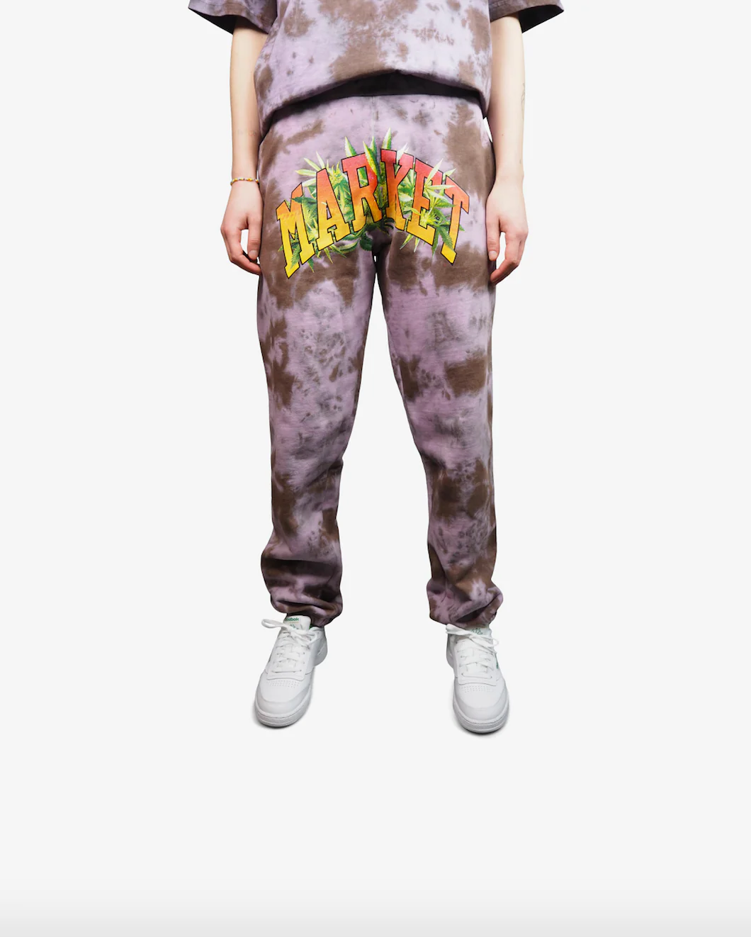 MARKET ARC HERBAL REMEDY TIE-DYE SWEATSPANTS - PURPLE/GRAY - Image 3
