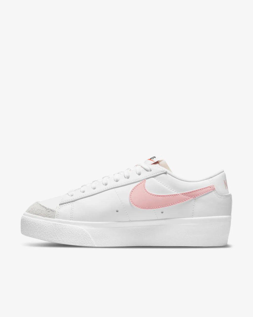 W BLAZER LOW PLATFORM - WHITE/PINK GLAZE - Image 4